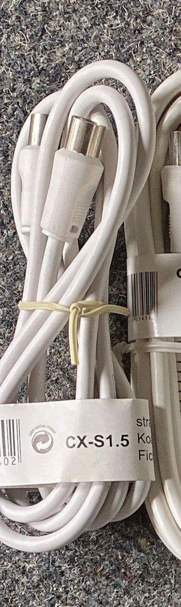 1.5 m coax kabel, Ophalen of Verzenden, Nieuw, Minder dan 2 meter, Coaxiale kabel