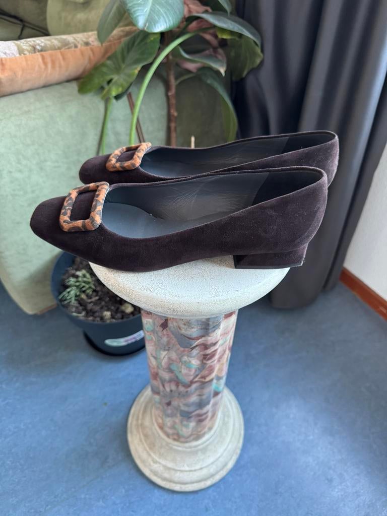 Peter Kaiser ZENDA suede dark brown , size 6 1/2 (39.5), Verzenden, Nieuw, Bruin