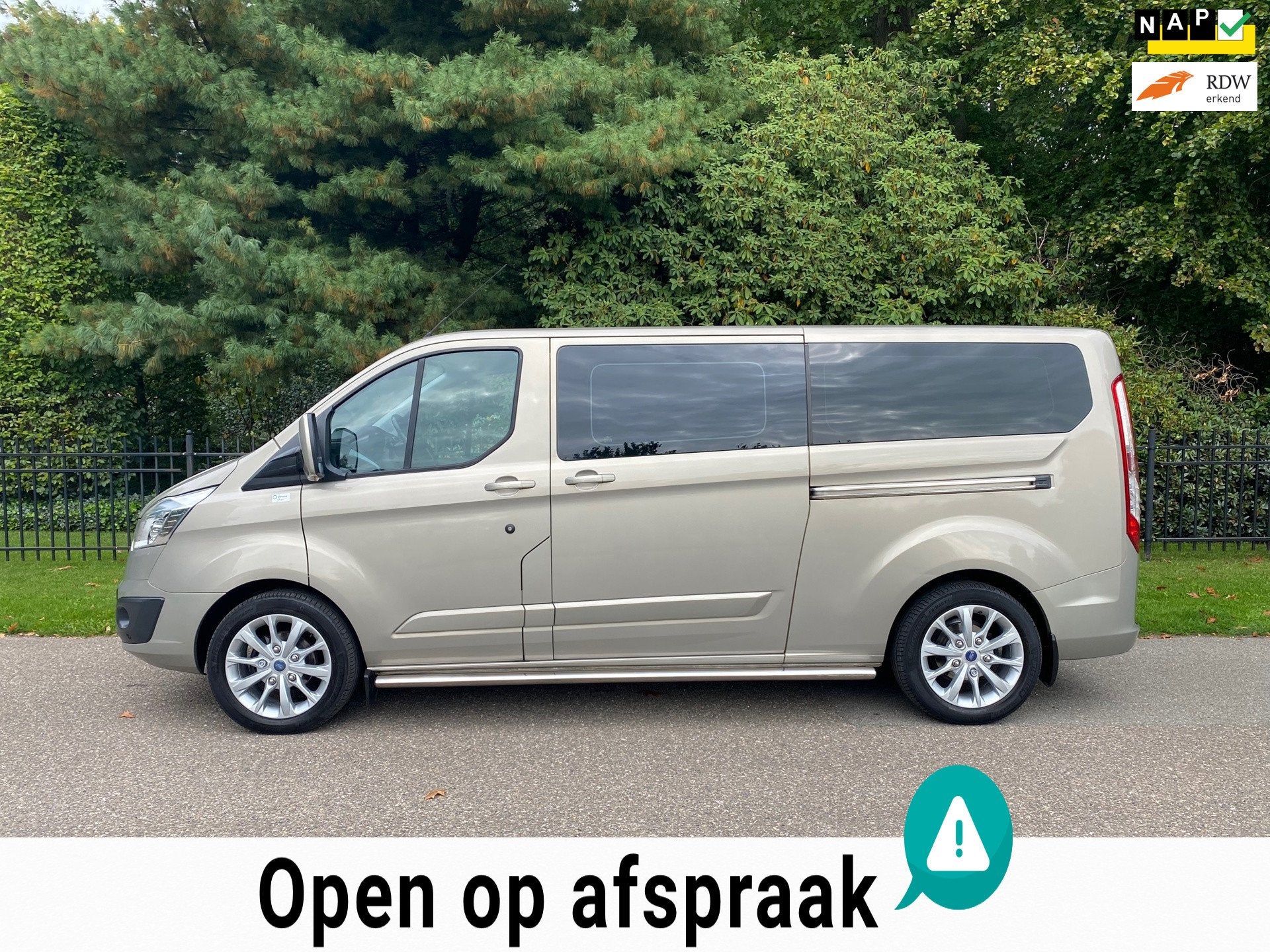 Ford Transit Custom L2H1 Limited ROLSTOEL BUS, 1e Eigenaar!