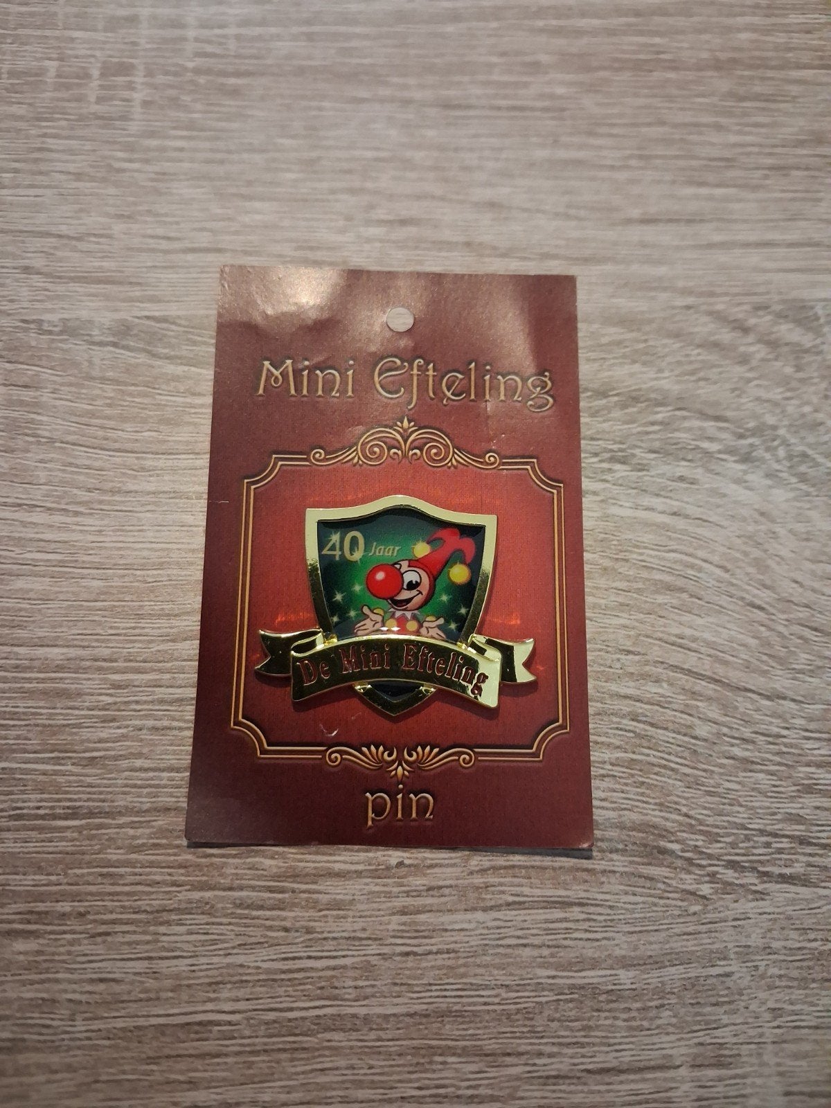 Mini efteling pin 40 jaar, Verzamelen, Efteling, Ophalen of Verzenden, Nieuw, Button of Speldje