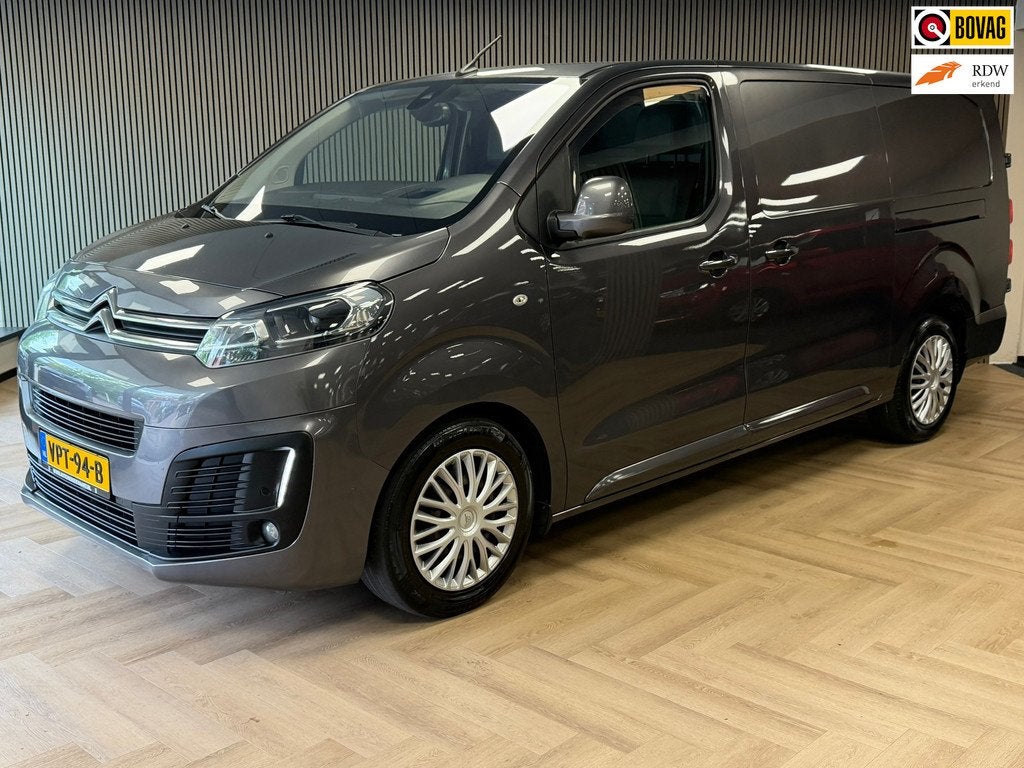 Citroen Jumpy 2.0 BlueHDI 180 Business XL S&S AUT. SCHUIFDEU, Auto's, Stof, Gebruikt, Euro 6, 4 cilinders