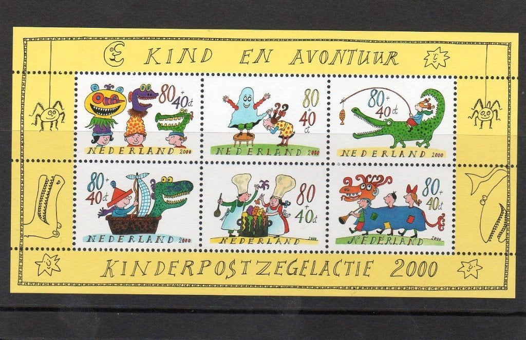 Nvph 1930 kinderblok postfris 2000, Postzegels en Munten, Ophalen of Verzenden, Na 1940, Postfris
