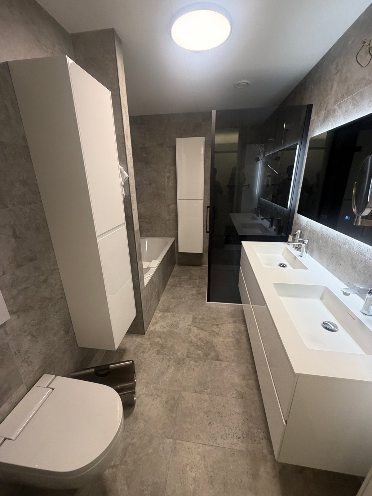 30x60 Marmer natuursteen badkamer  7m2, Ophalen, Overige materialen, Overige typen, Nieuw