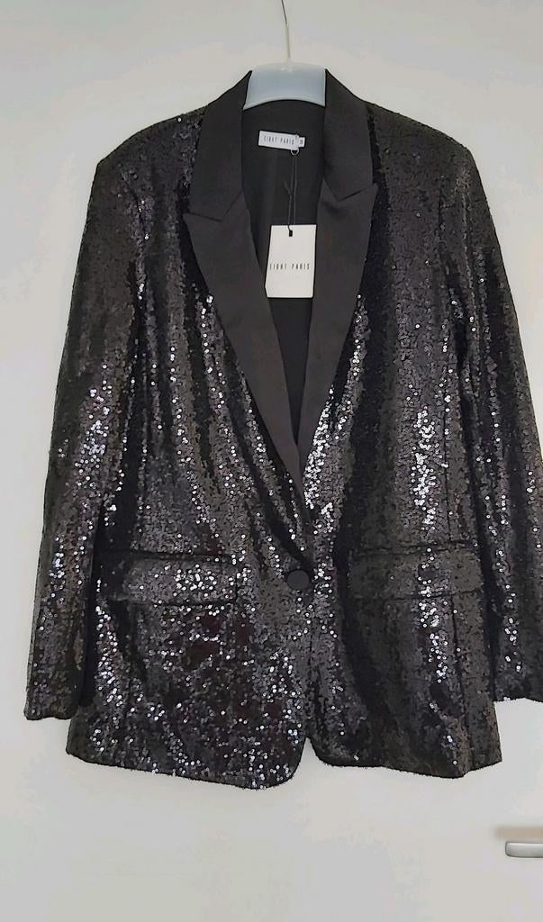 Nieuwe Eight Paris pailletten blazer maat S, Ophalen, Zwart, Nieuw, Maat 36 (S)