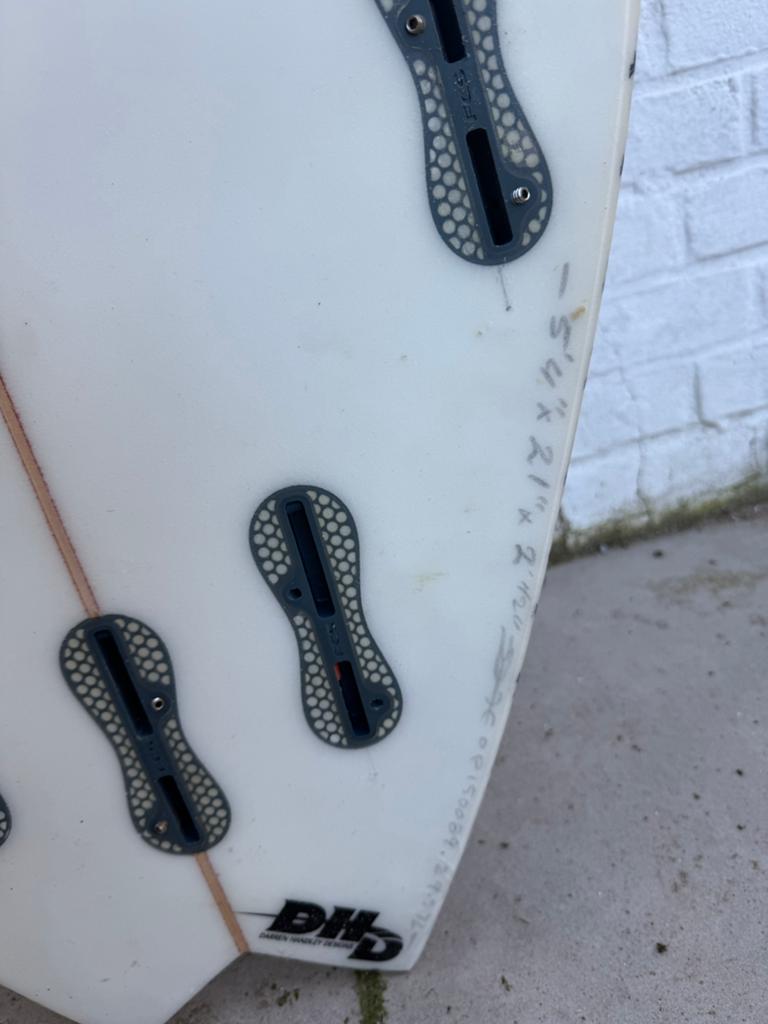 DH D Surfboard 5'4" x 21" x 2 1/2", Ophalen, Gebruikt, Shortboard, Met vinnen