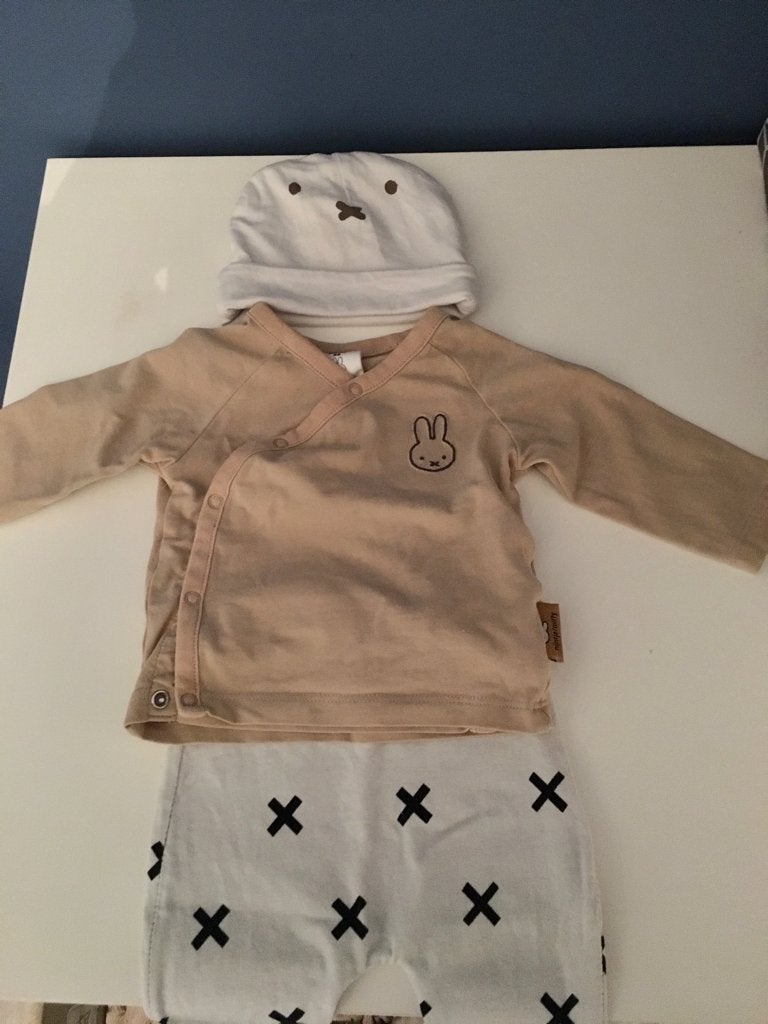 Nijntje complete set maat 50-56 overslag trui broek muts, Ophalen of Verzenden, Zo goed als nieuw, Jongetje of Meisje, Setje