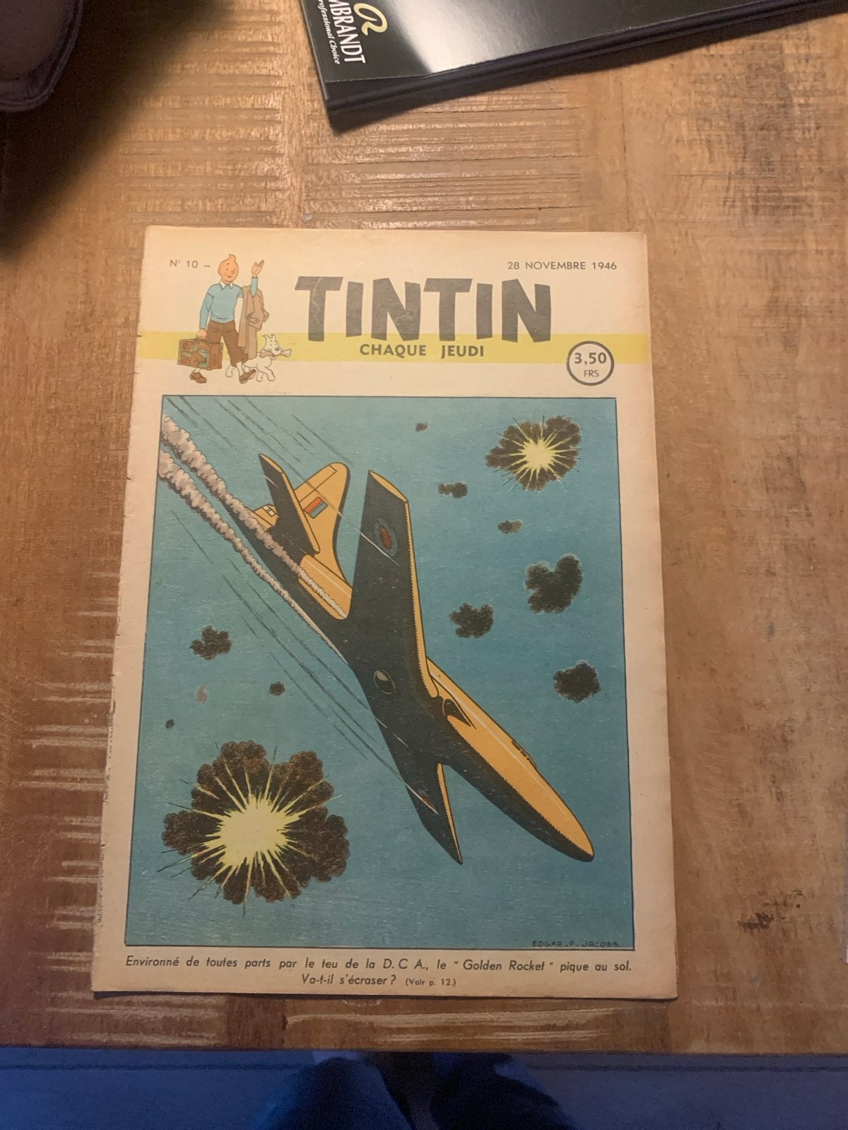 Kuifje weekblad 1946 + Kuifje en de Zonnentempel (1e druk), Boeken, Stripboeken, Meerdere stripboeken, Ophalen of Verzenden, Gelezen