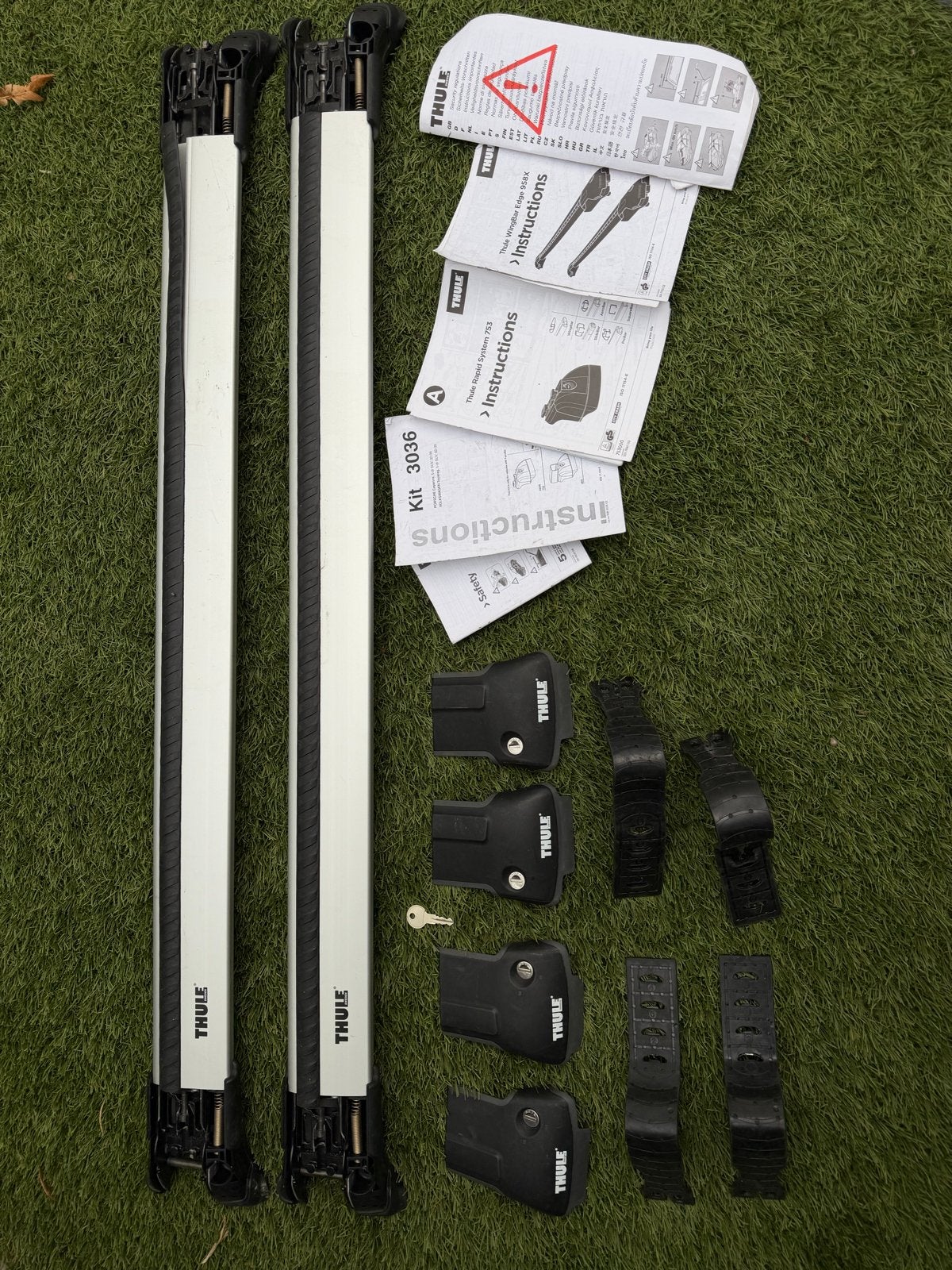Thule Dakdragerset met WingBar Edge en Rapid System 753, Auto diversen, Dakdragers, Ophalen, Gebruikt