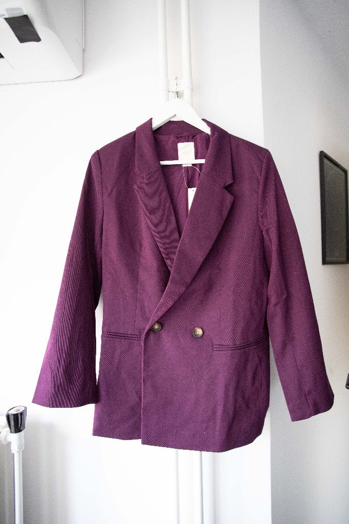 Paarse blazer Esmara maat 40, nieuw met kaartje, Maat 38/40 (M), Paars, Nieuw, Jasje