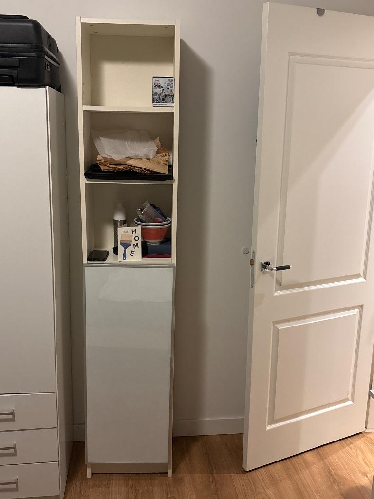 Witte kast, Ophalen, 50 tot 100 cm, 150 tot 200 cm, 25 tot 50 cm
