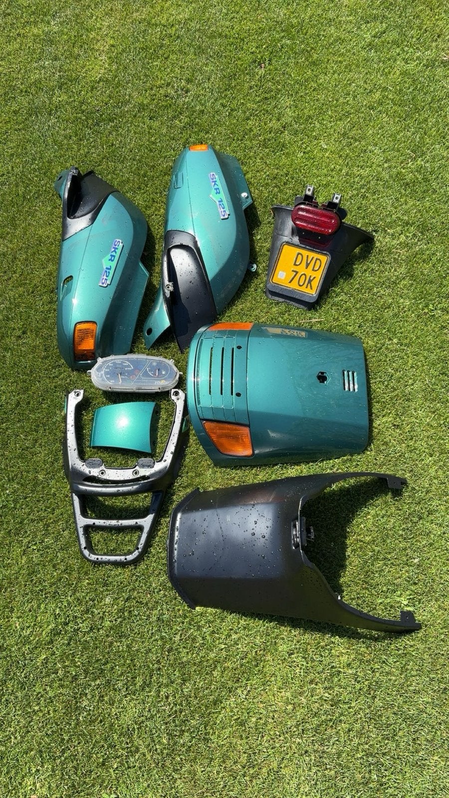 skipper kappenset, Fietsen en Brommers, Brommeronderdelen | Scooters, Ophalen of Verzenden, Zo goed als nieuw, Kap, Piaggio