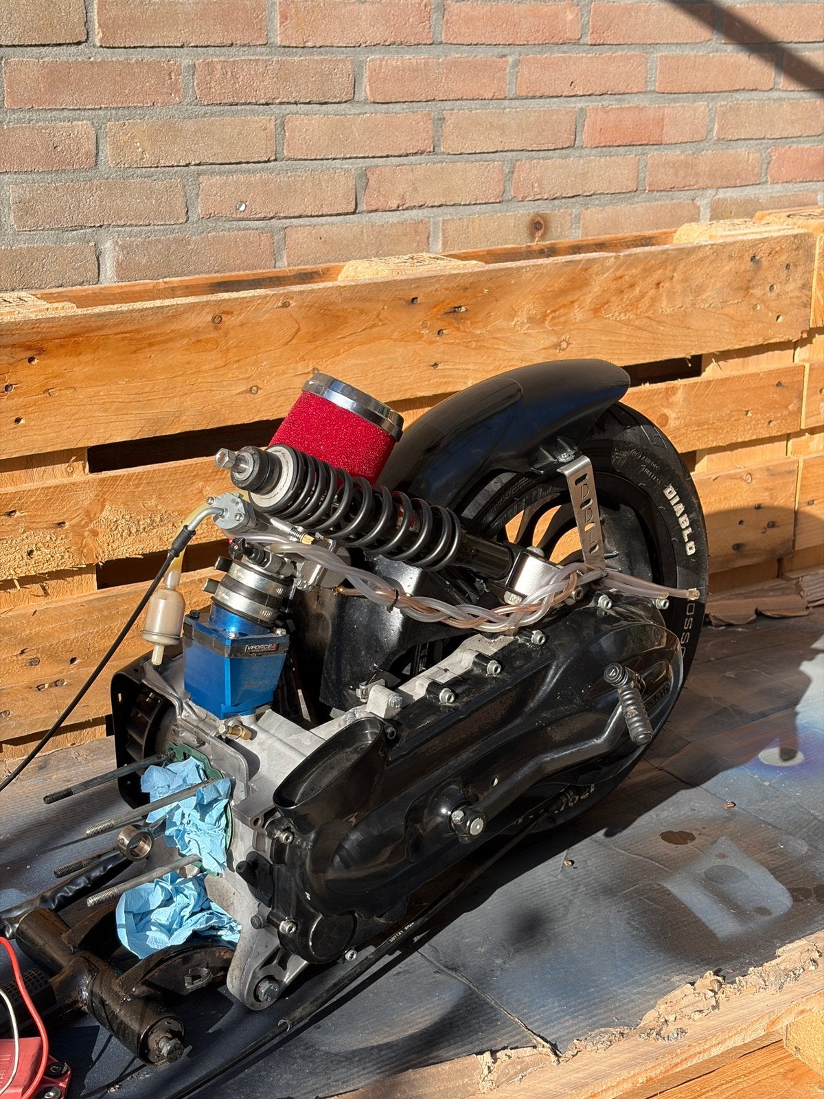 180cc motorblok plug & play, Ophalen, Zo goed als nieuw, Blok, Piaggio