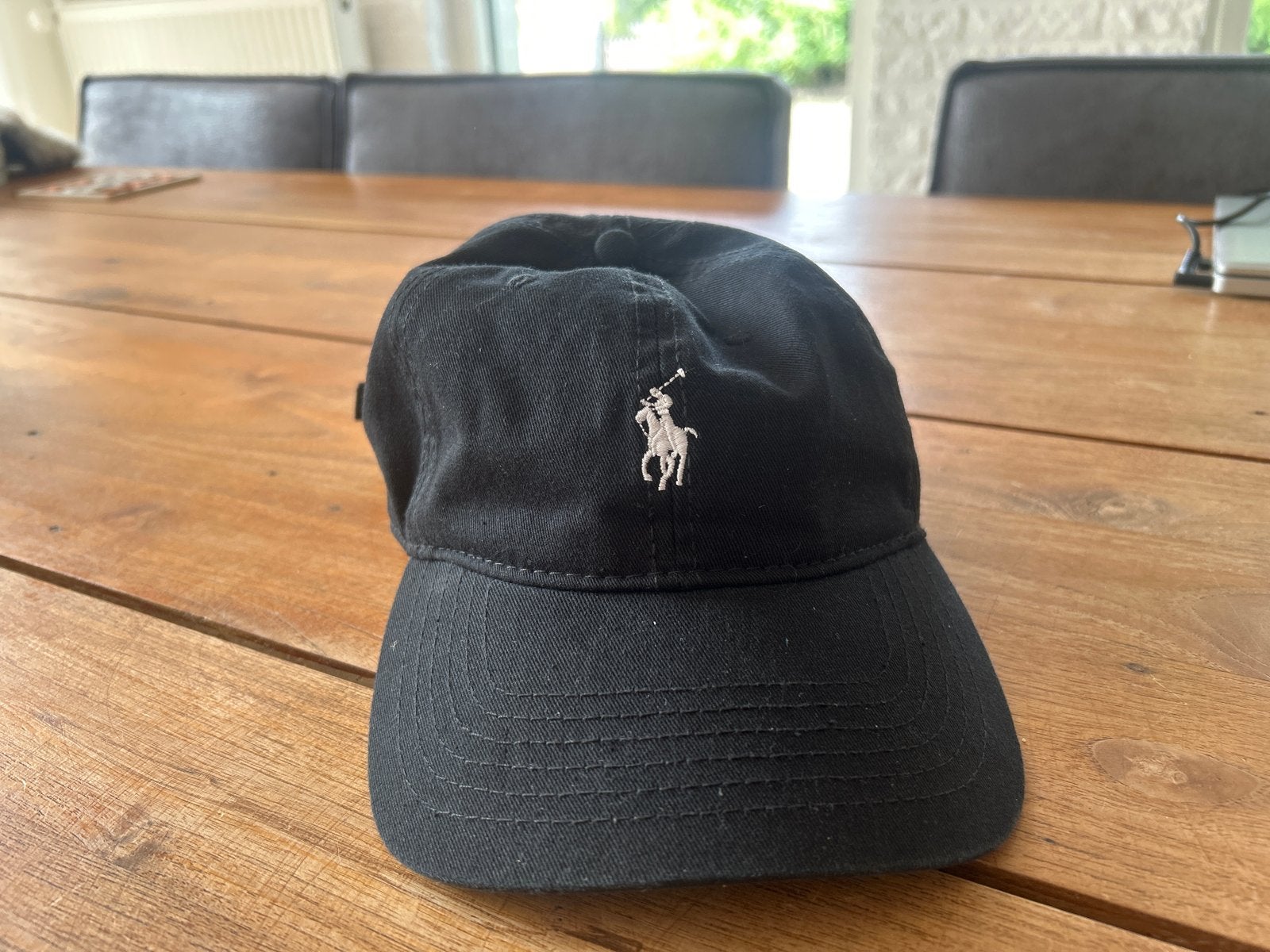 Zwarte Ralph Lauren Polo Pet - Zo goed als nieuw, Kleding | Heren, Verzenden, Zo goed als nieuw, One size fits all, Pet