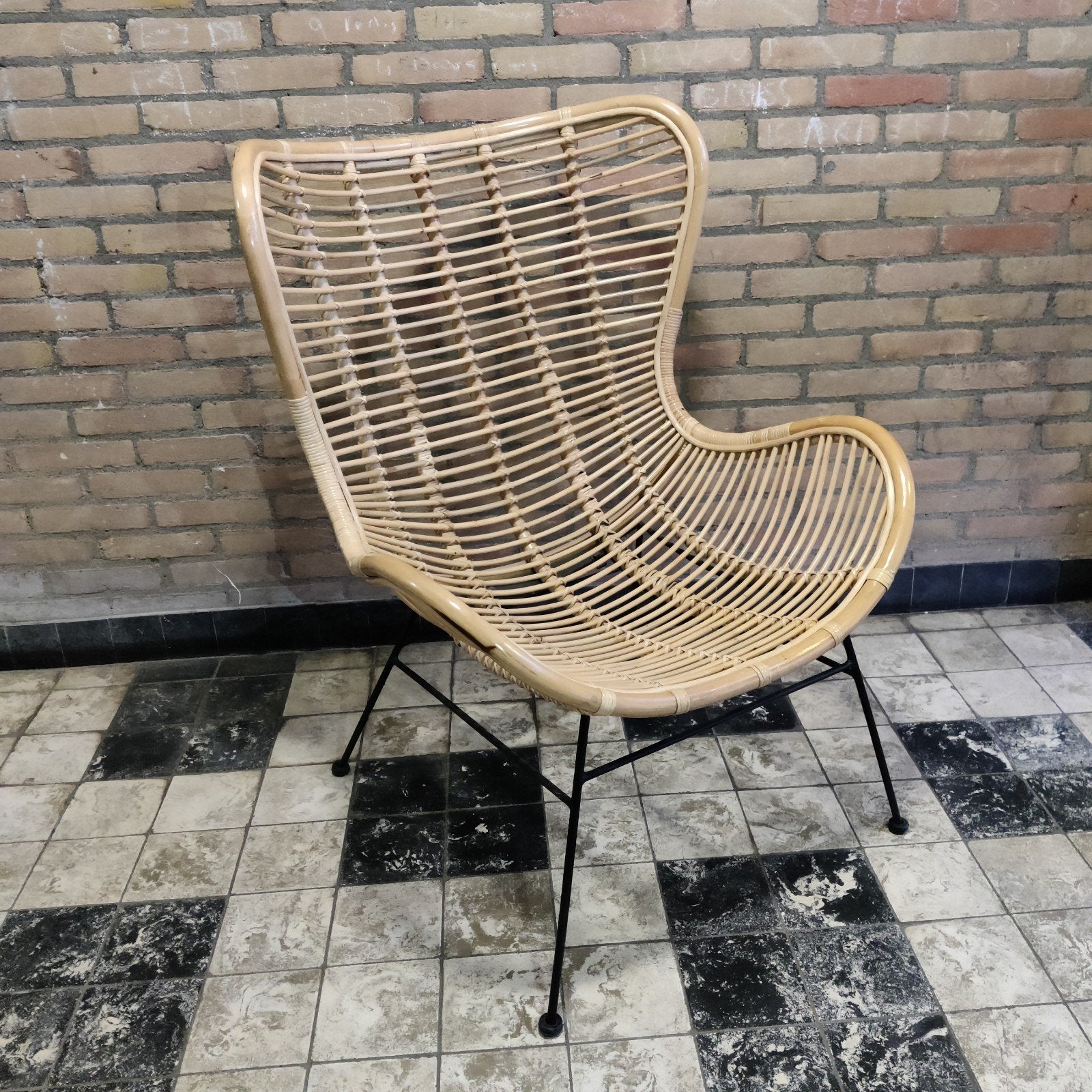 heerlijke rotan stoel!, Ophalen, Gebruikt, Metaal, Eén