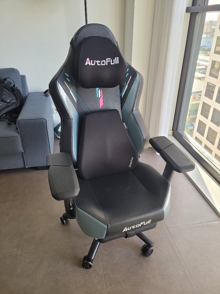 AutoFull Gaming Chair, Huis en Inrichting, Ophalen, Zwart, Bureaustoel, Ergonomisch