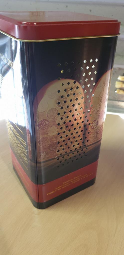 blik vierkant liqueur, Verzamelen, Blikken, Ophalen of Verzenden