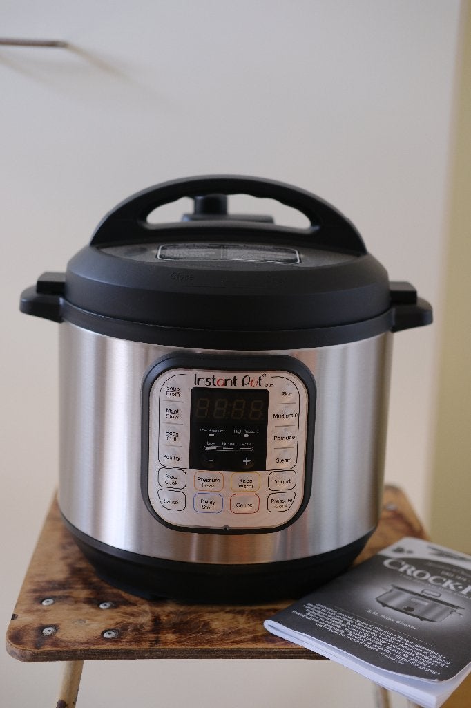 Instant Pot Duo 5.7L Snelkookpan - Slechts 1x gebruikt, Ophalen of Verzenden, Zo goed als nieuw, Snelkookpan