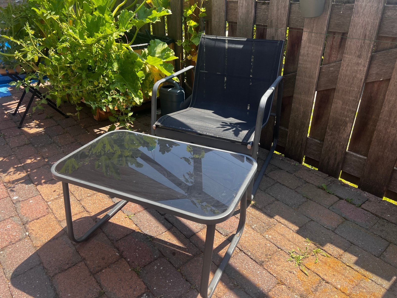 Tuinstoel met tafel, Tuin en Terras, Ophalen, Gebruikt