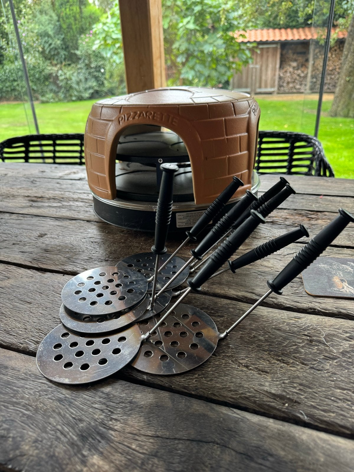 Emerico Pizzarette Tafelmodel - Zo goed als nieuw, Witgoed en Apparatuur, Ovens, Ophalen, Minder dan 45 cm, Overige merken, Pizzaoven