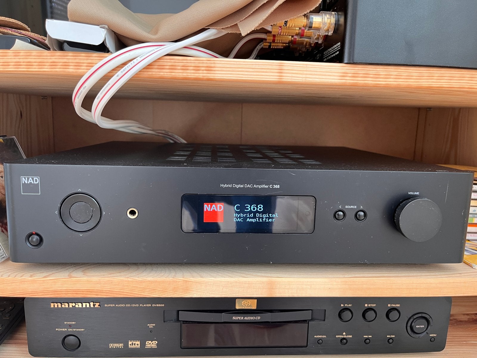 NAD C368 Hybride Digitale DAC Versterker + chromecast audio, Overige merken, Gebruikt, Ophalen of Verzenden, 60 tot 120 watt