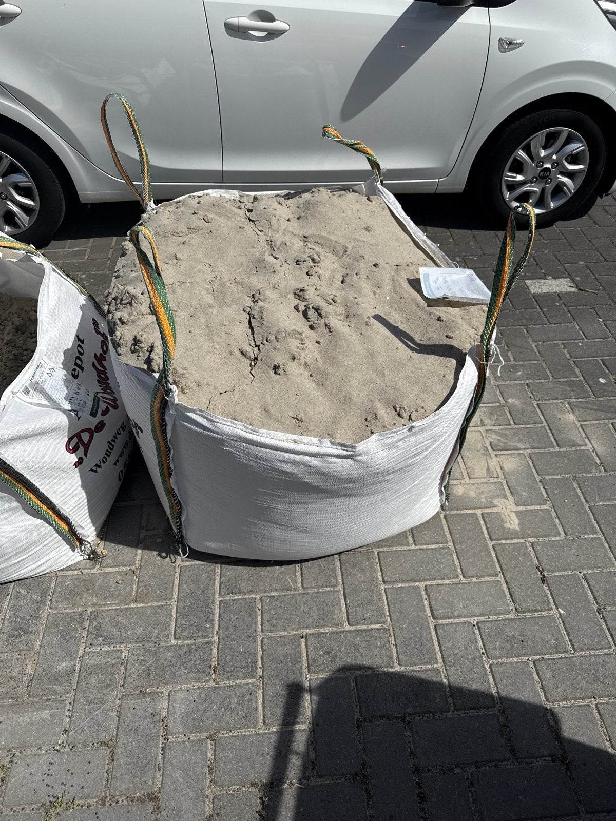 Half kuub wit zand in big bag, Ophalen, Nieuw, Overige typen
