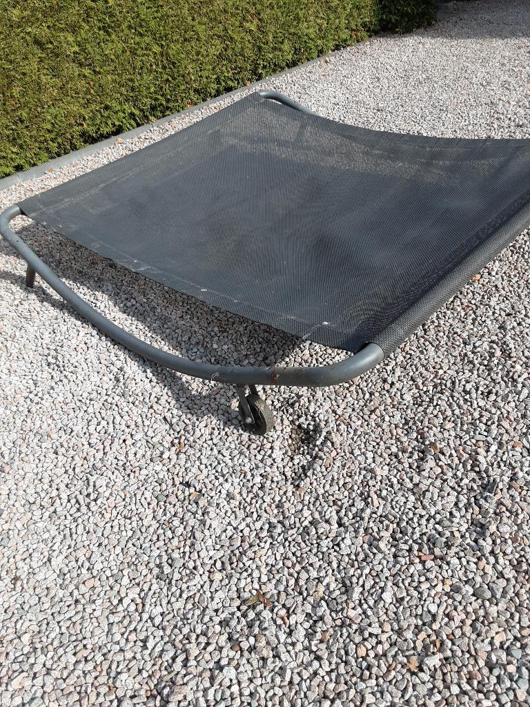 2 personen Zon ligbed., Ophalen, Gebruikt, Metaal