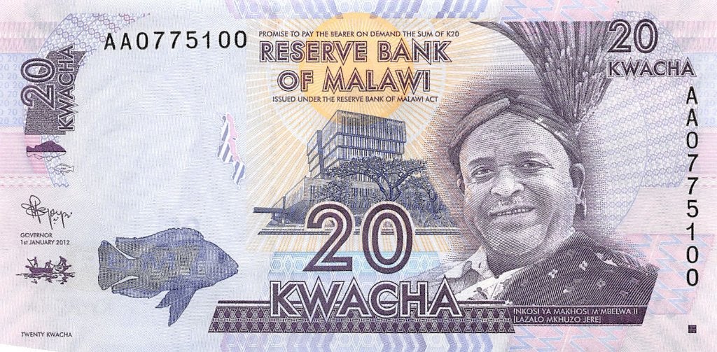 Malawi 20 Kwacha 2012 Unc pn 57a, Ophalen of Verzenden, Overige landen, Los biljet
