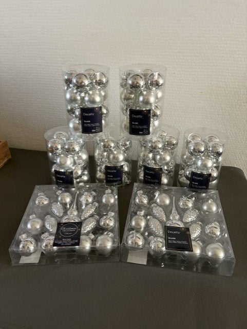 kerstballen set van glas als set samen, Ophalen, Nieuw
