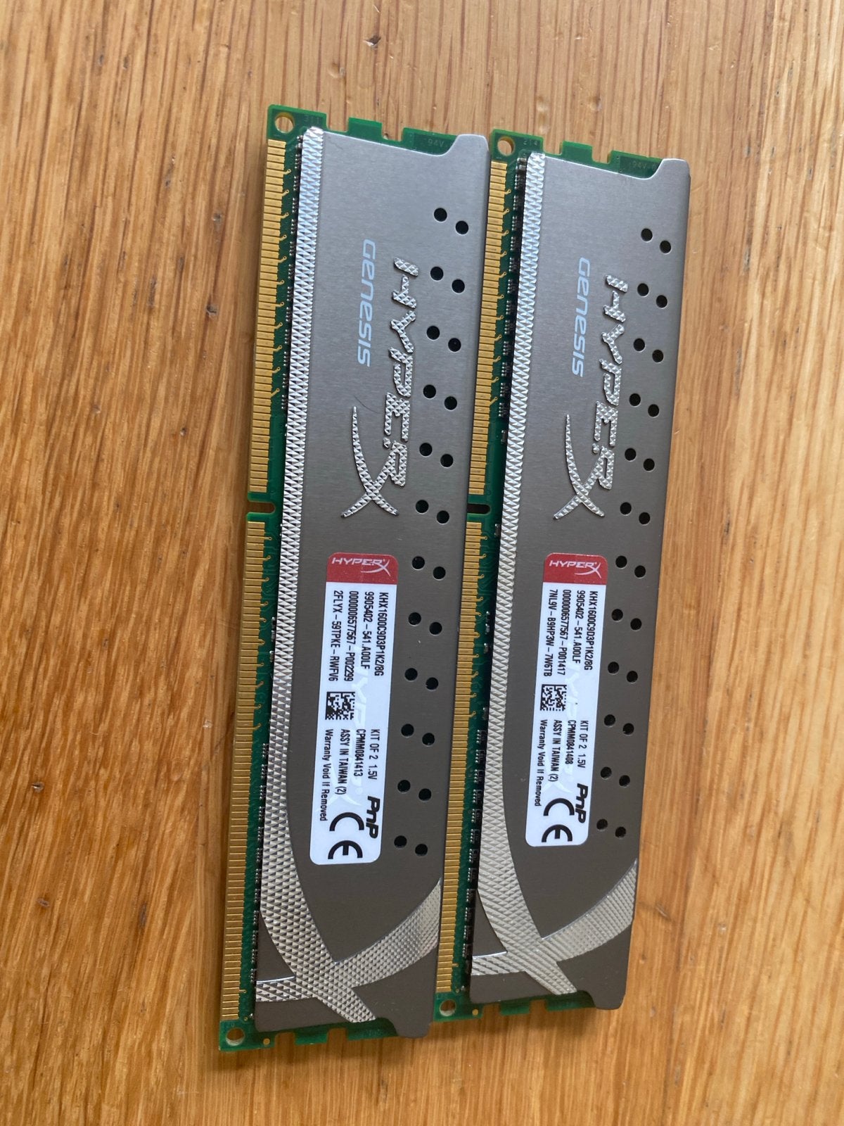 HyperX Genesis DDR3 RAM Geheugen (2x 8GB)(, Computers en Software, RAM geheugen, 8 GB, DDR3, Ophalen of Verzenden, Zo goed als nieuw