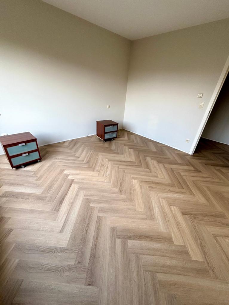 Ambiant Spigato beige kwaliteits visgraat pvc (13,56m2), Ophalen, Beige, Overige typen, Nieuw