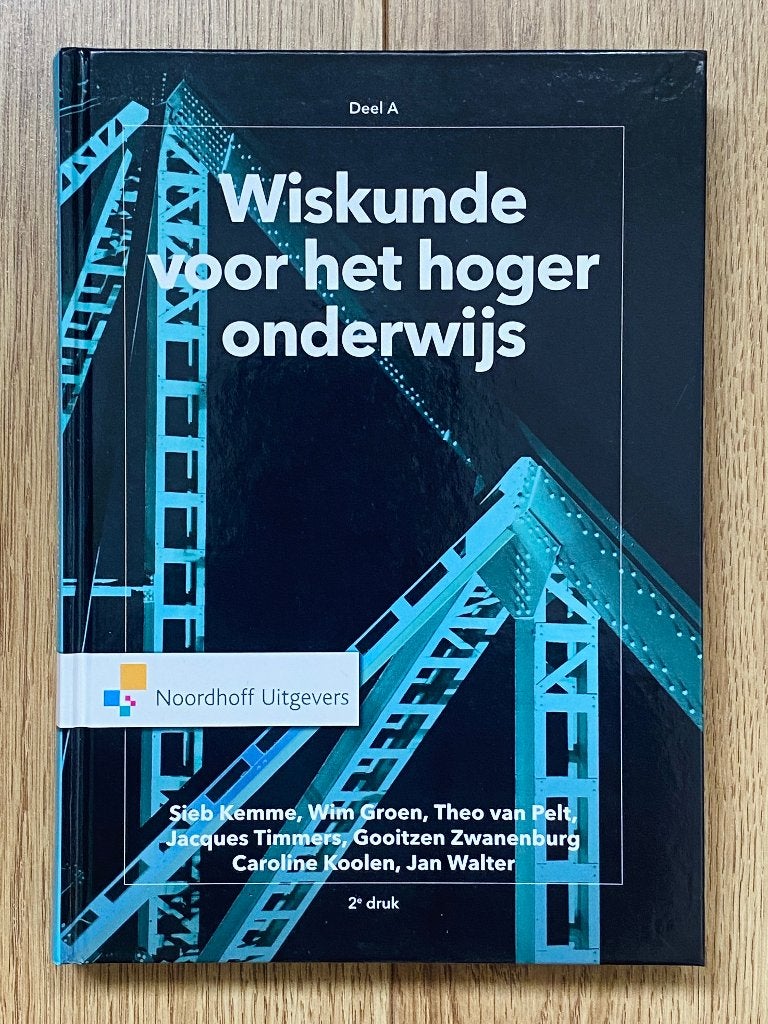Wiskunde voor het Hoger Onderwijs Deel A en Deel B izgs, Ophalen, Beta, Zo goed als nieuw, HBO