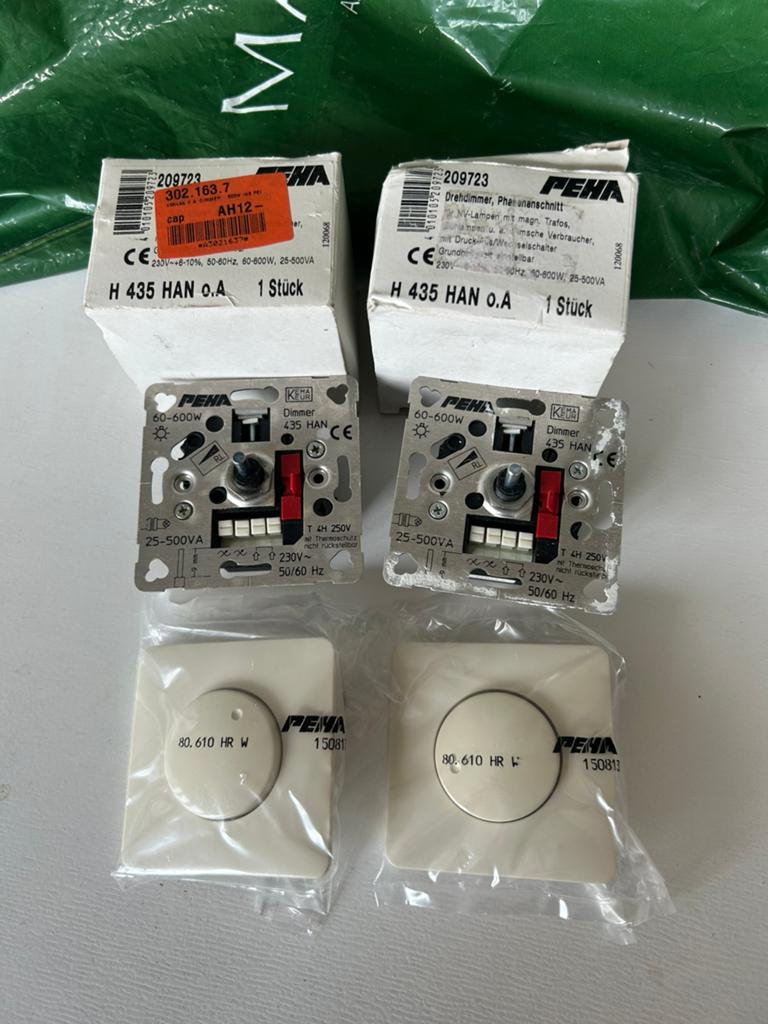 PEHA dimmer universele LED, Ophalen of Verzenden, Zo goed als nieuw, Detector, Sensor of Melder, Rook
