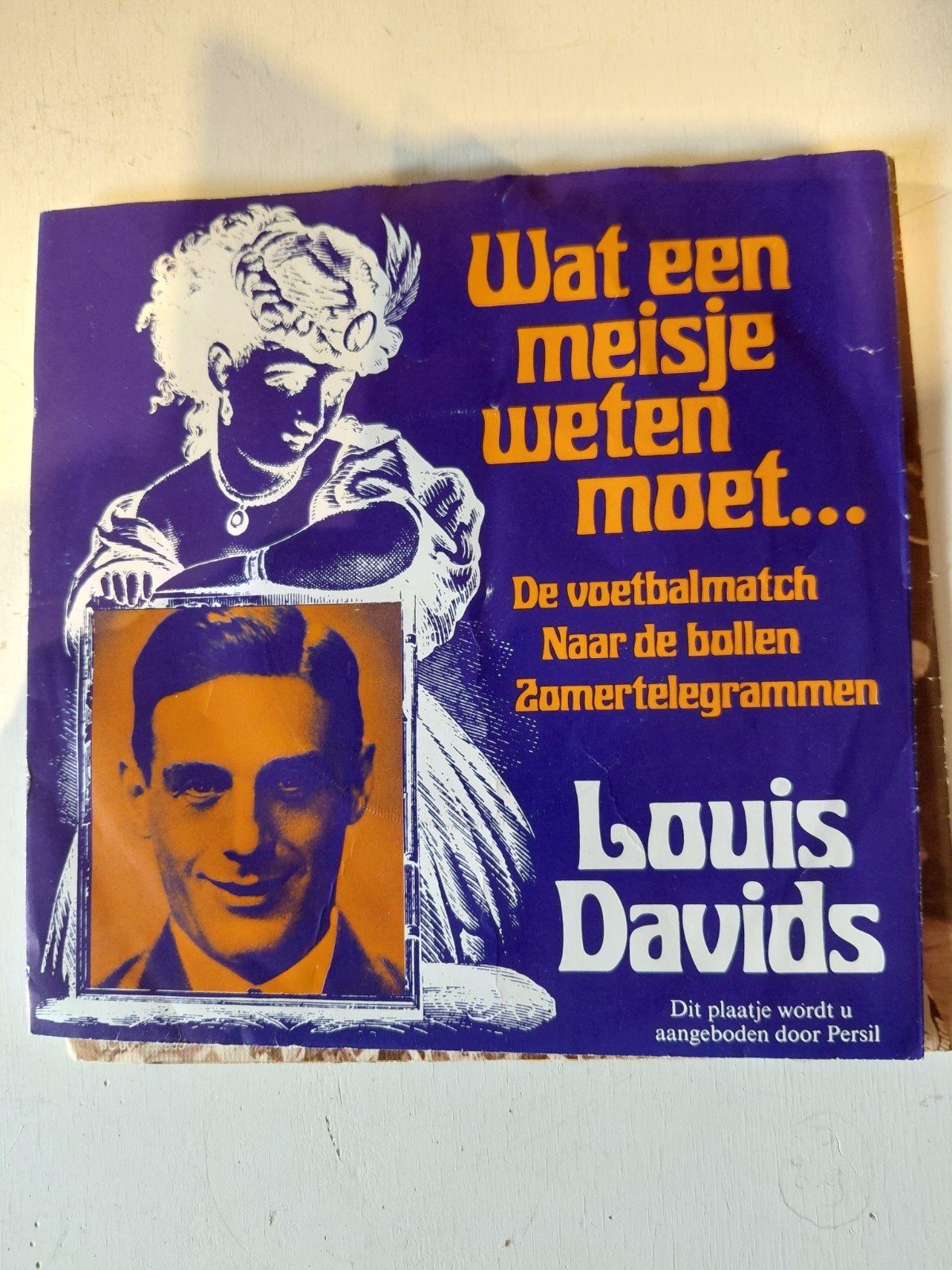 Louis Davids - Wat een meisje weten moet... (Persil), Gebruikt, 7 inch, Ophalen of Verzenden, EP