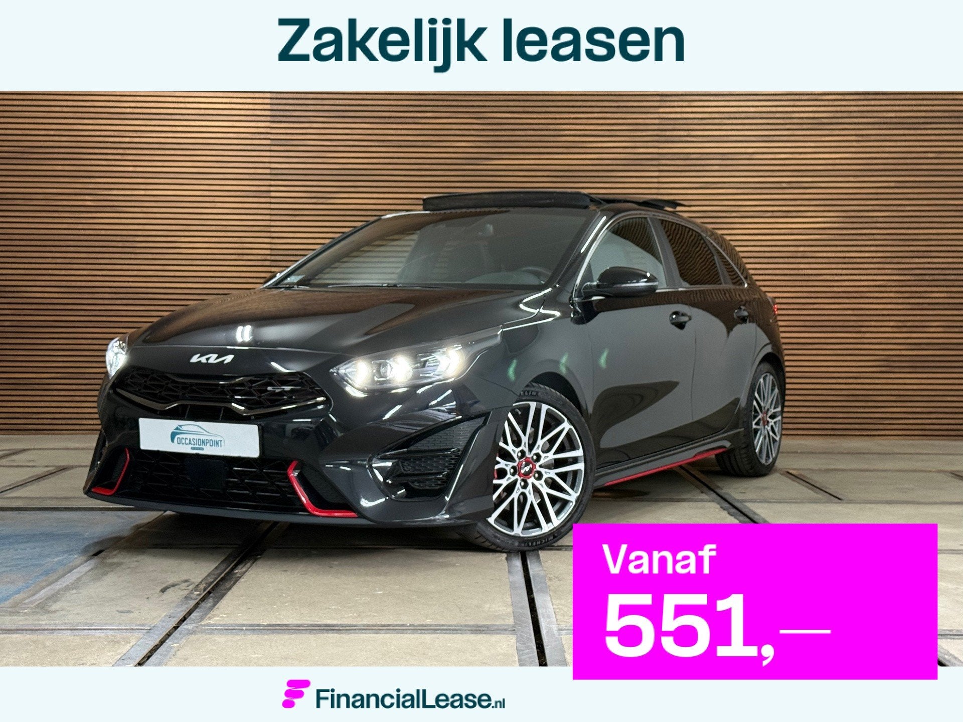Kia Ceed 1.6 T-GDi GT 204pk | Facelift | VOL! | Pano | LED |, Dealer onderhouden, 15 km/l, Gebruikt, Adaptive Cruise Control