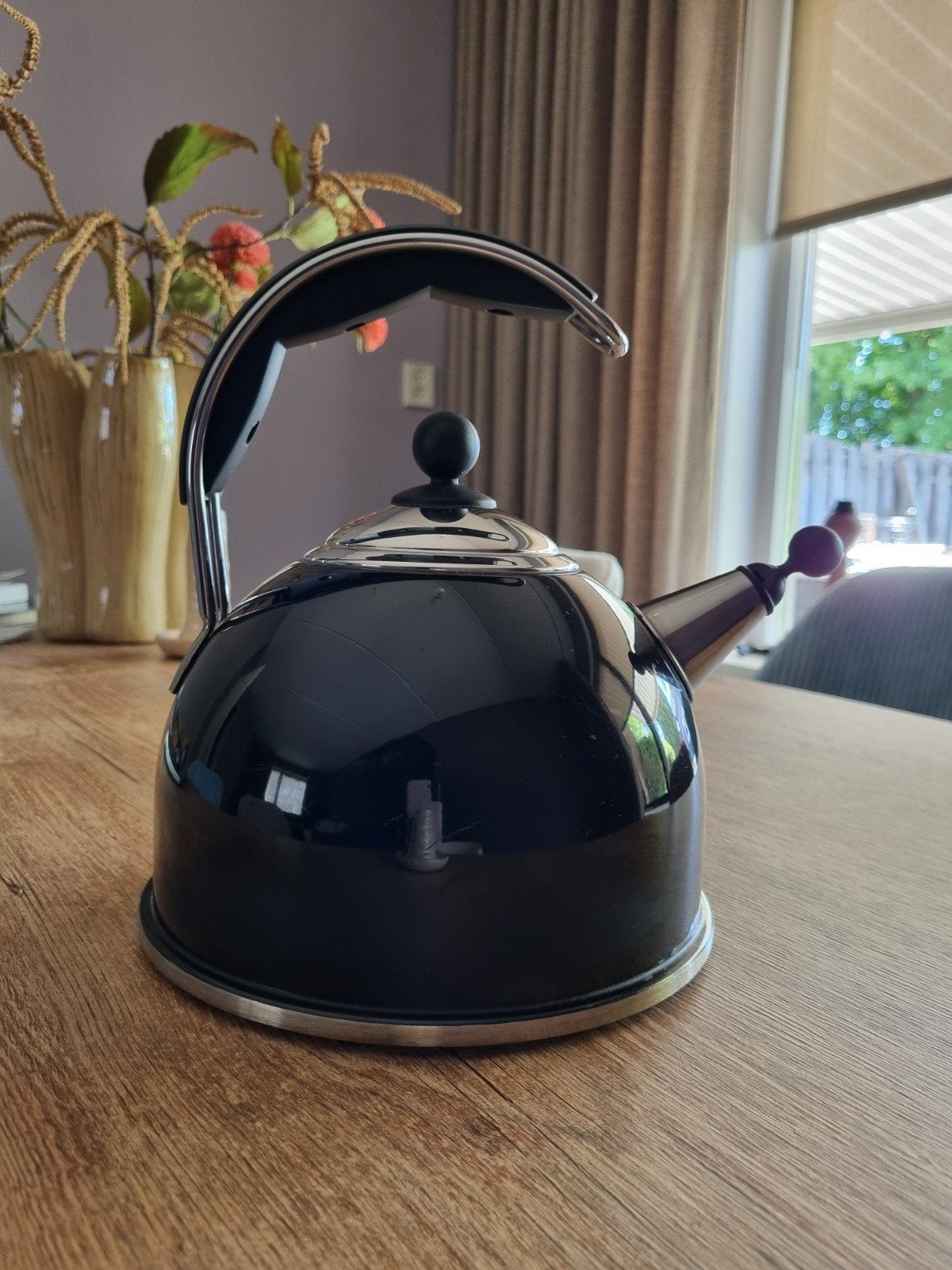 AGA Fluitketel Zwart (W2824) - Stijlvolle Fluitketel 2 Lite, Zo goed als nieuw, Zwart, Metaal, Overige merken