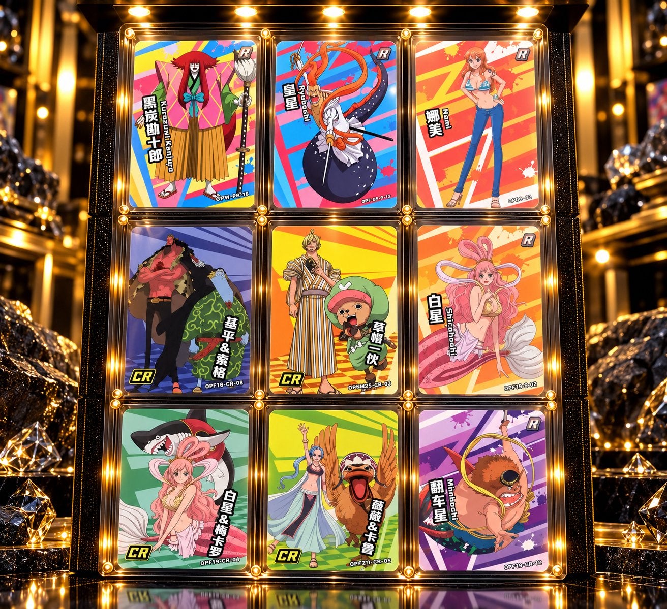 One Piece Premium Character Collection – 9 Unieke Kaarten, Verzenden, Zo goed als nieuw, Meerdere kaarten, Foil
