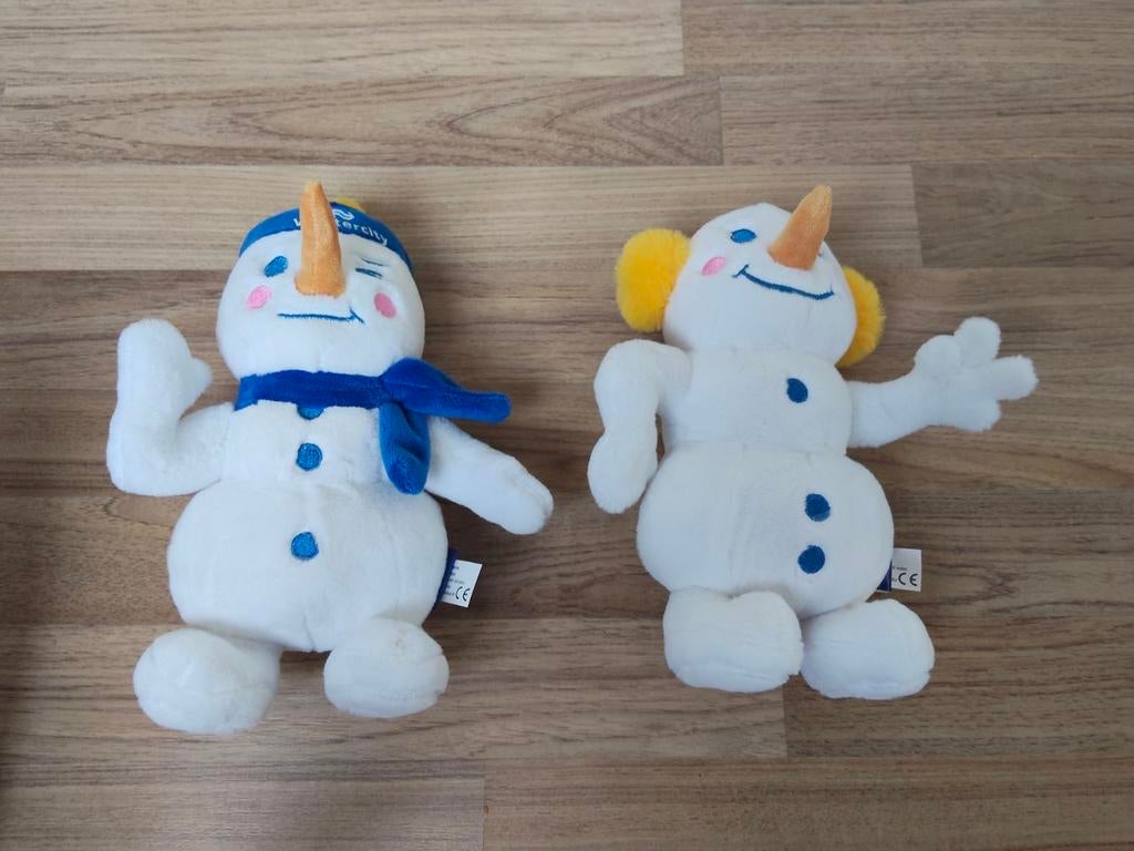 NS Wintercity knuffels - Set van 2 sneeuwpoppen, Ophalen of Verzenden, Nieuw, Overige typen