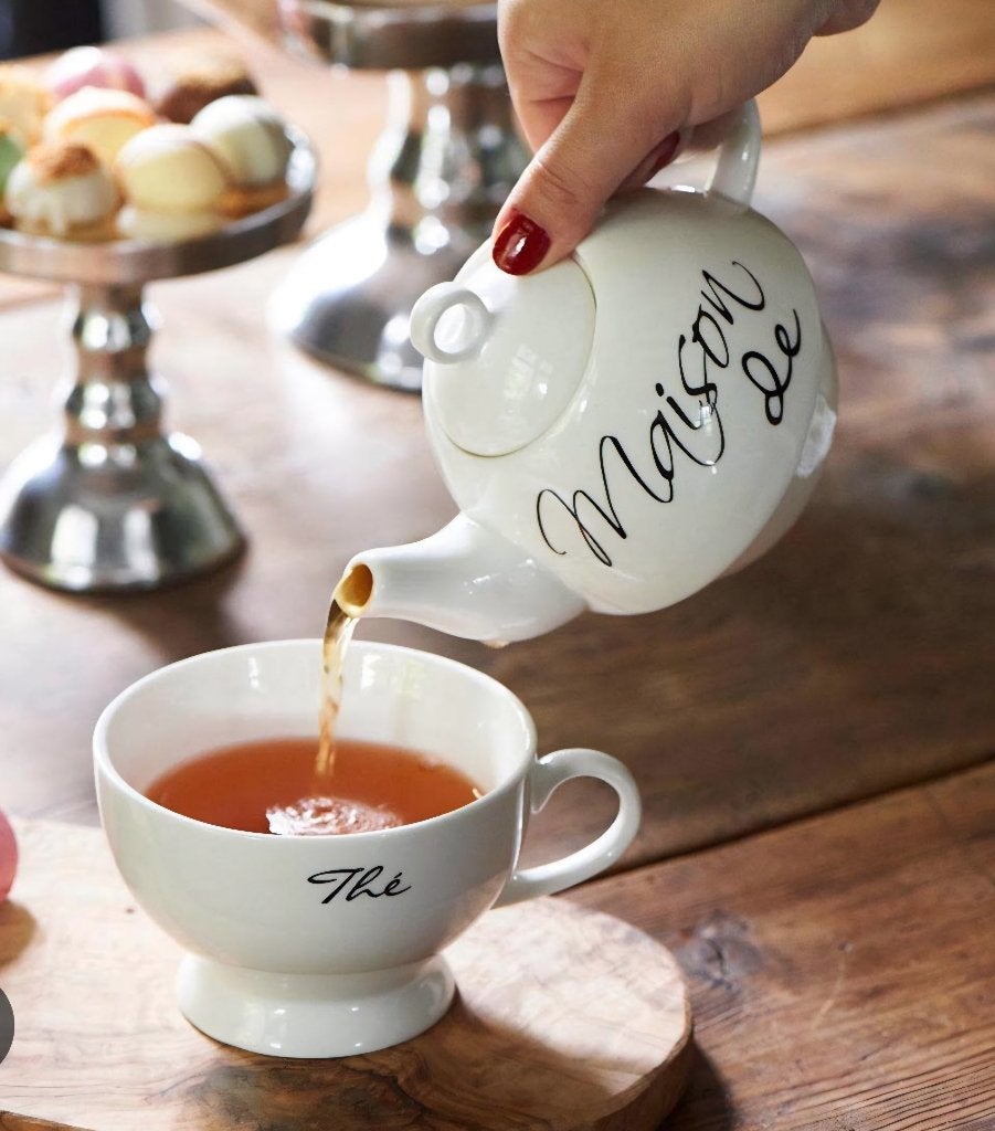 Zgan   riviera maison tea for one, Huis en Inrichting, Keuken | Servies, Ophalen of Verzenden, Zo goed als nieuw, Overige stijlen