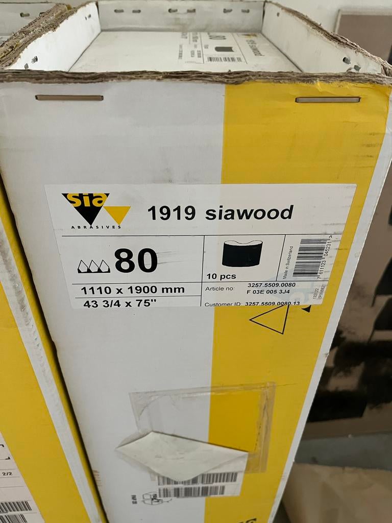 Schuurbanden breedbandschuurmachine Siawood & Ekamant, Doe-het-zelf en Verbouw, Ophalen, Nieuw, Overige typen