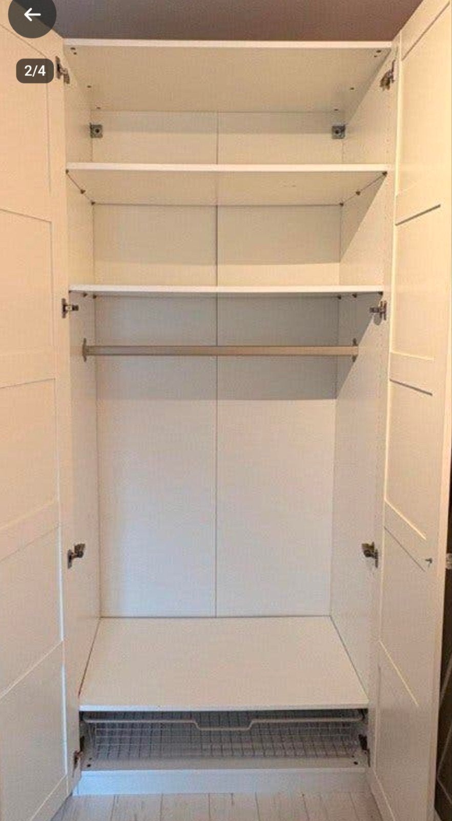 kast inrichting pax komplement mand planken roede, Ophalen
