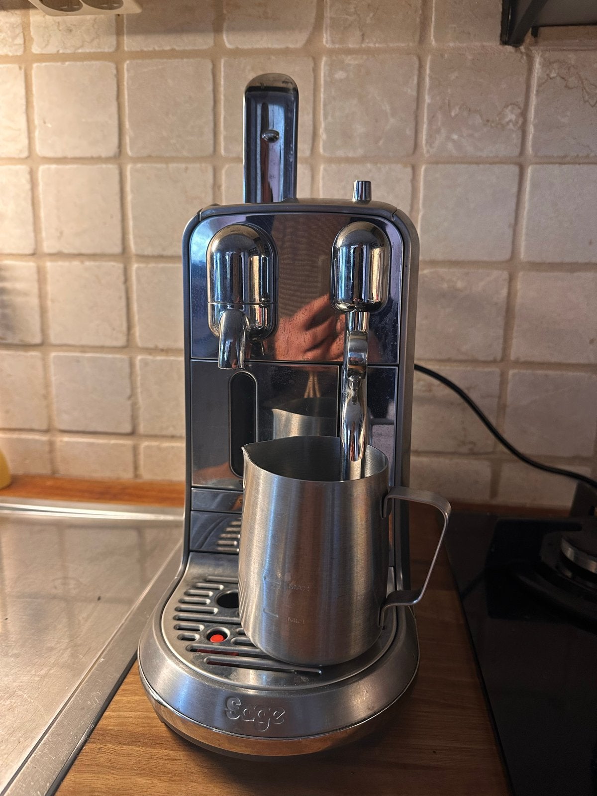 Sage Creatista Plus SNE800 BSS/B Nespresso machine, Witgoed en Apparatuur, Koffiezetapparaten, Koffiepads en cups, Gebruikt, Espresso apparaat