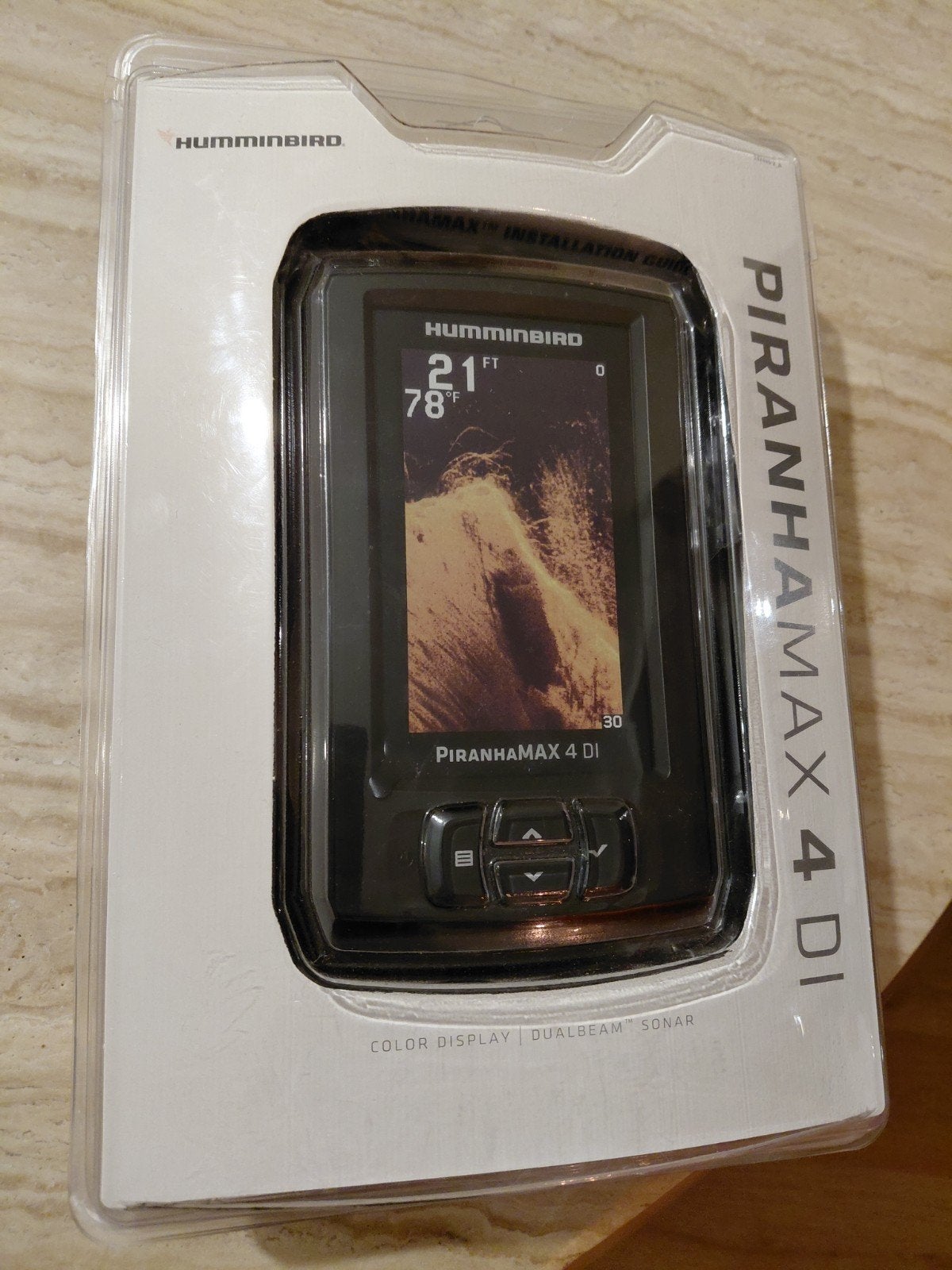 Humminbird PiranhaMAX 4 DI Fishfinder - Nieuw in doos, Ophalen of Verzenden, Nieuw, Kaartplotter of Fish Finder