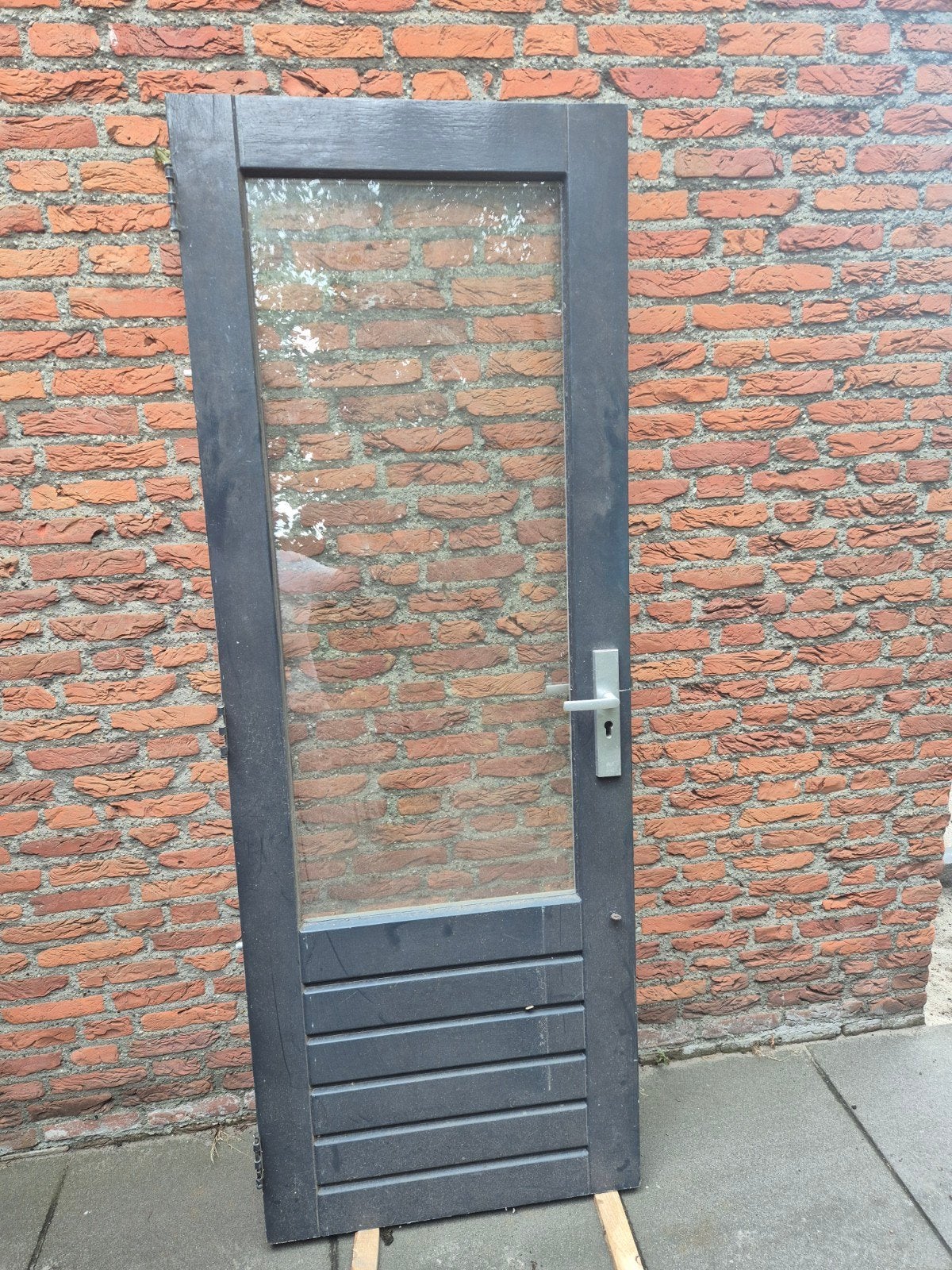 Achterdeur 78 x 211,5, Doe-het-zelf en Verbouw, Ophalen, Gebruikt, Minder dan 80 cm, Buitendeur