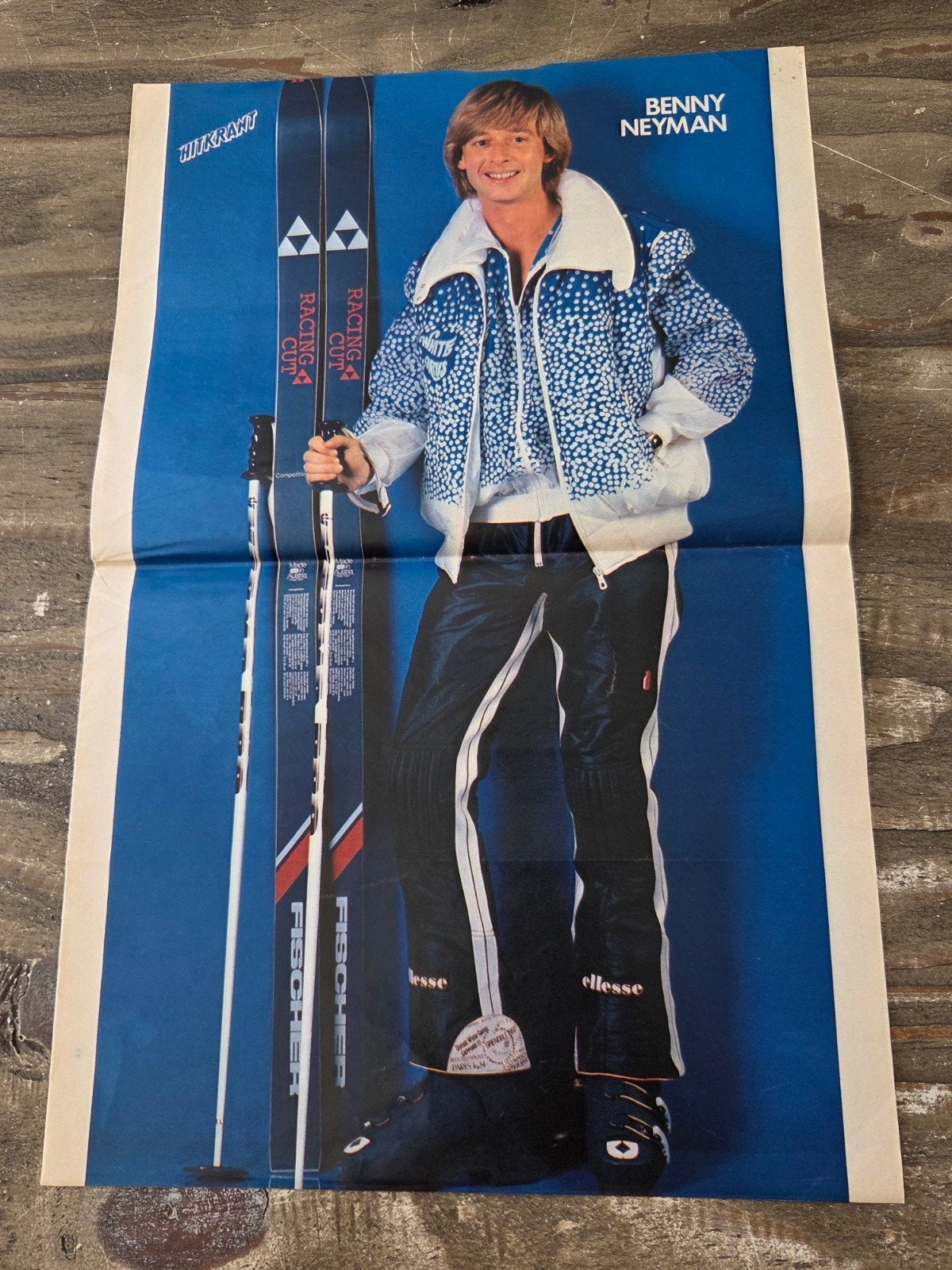 Vintage Benny Neyman Poster - Jaren '80, Verzenden, Zo goed als nieuw, A1 t/m A3, Muziek