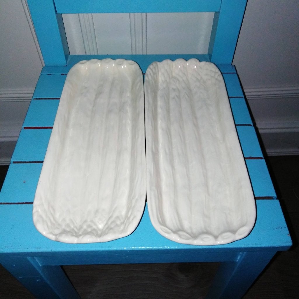 Asperge schaaltjes 2 stuks, Ophalen, Gebruikt, Schaal of Schalen, Overige stijlen