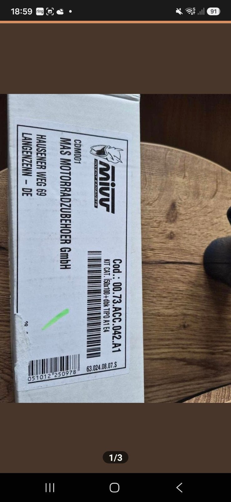 Mivv Decibel Killer voor Kawasaki Versys (met pasje), Ophalen of Verzenden, Gebruikt