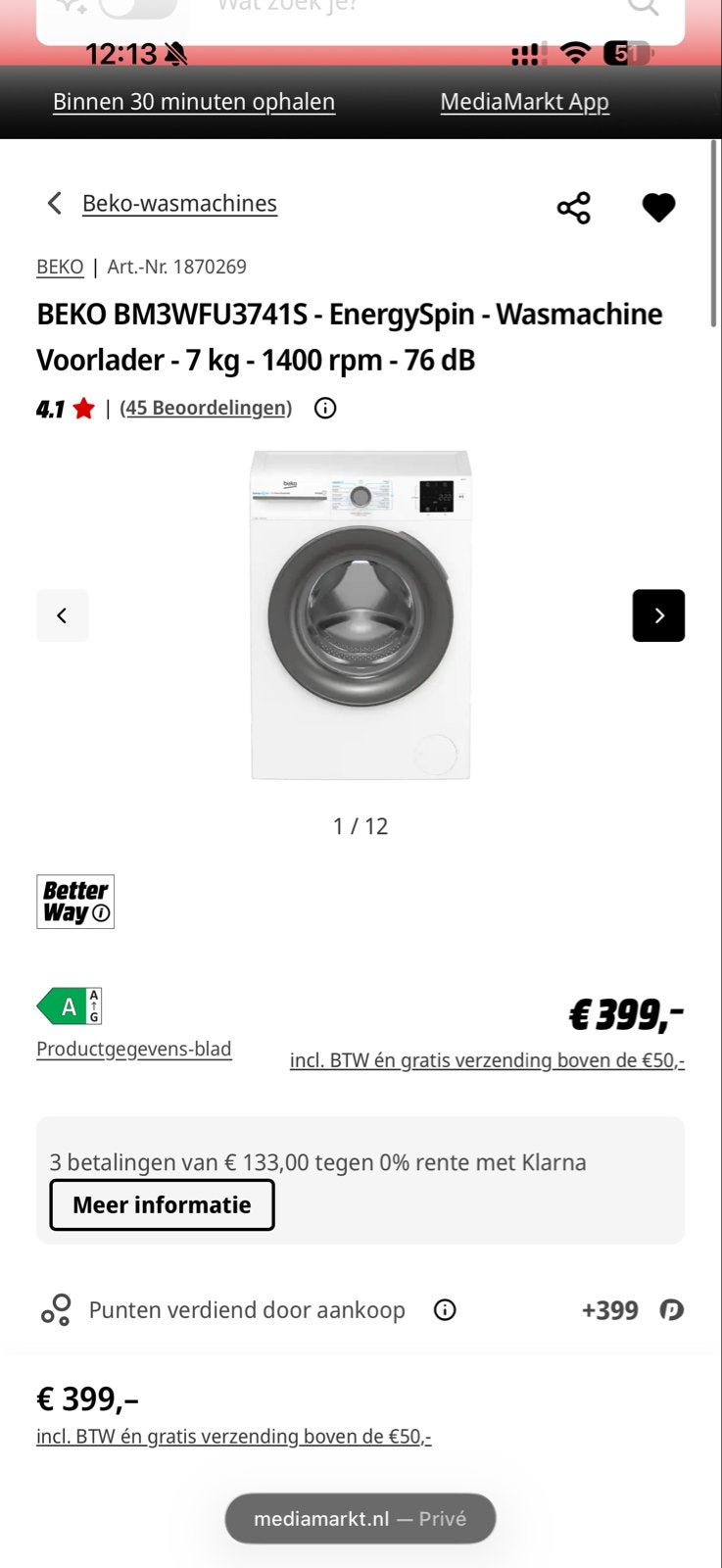BEKO WASMACHINE EN DROGER