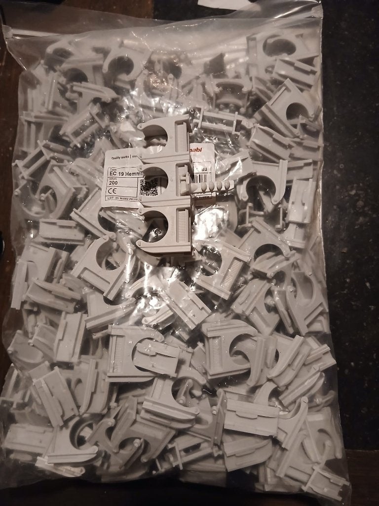 Kabelklemmen EC 19 Hemmink - 200 stuks, Overige materialen, Minder dan 20 mm, Overige typen, Nieuw