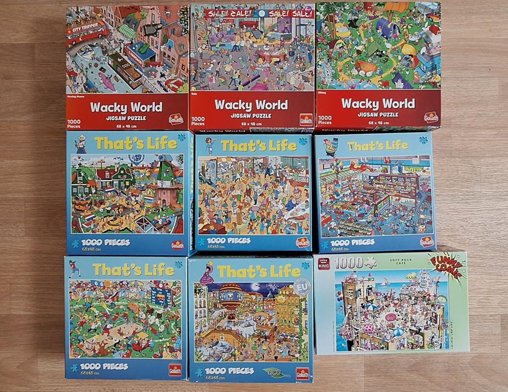 Puzzels, Ophalen, 500 t/m 1500 stukjes, Zo goed als nieuw