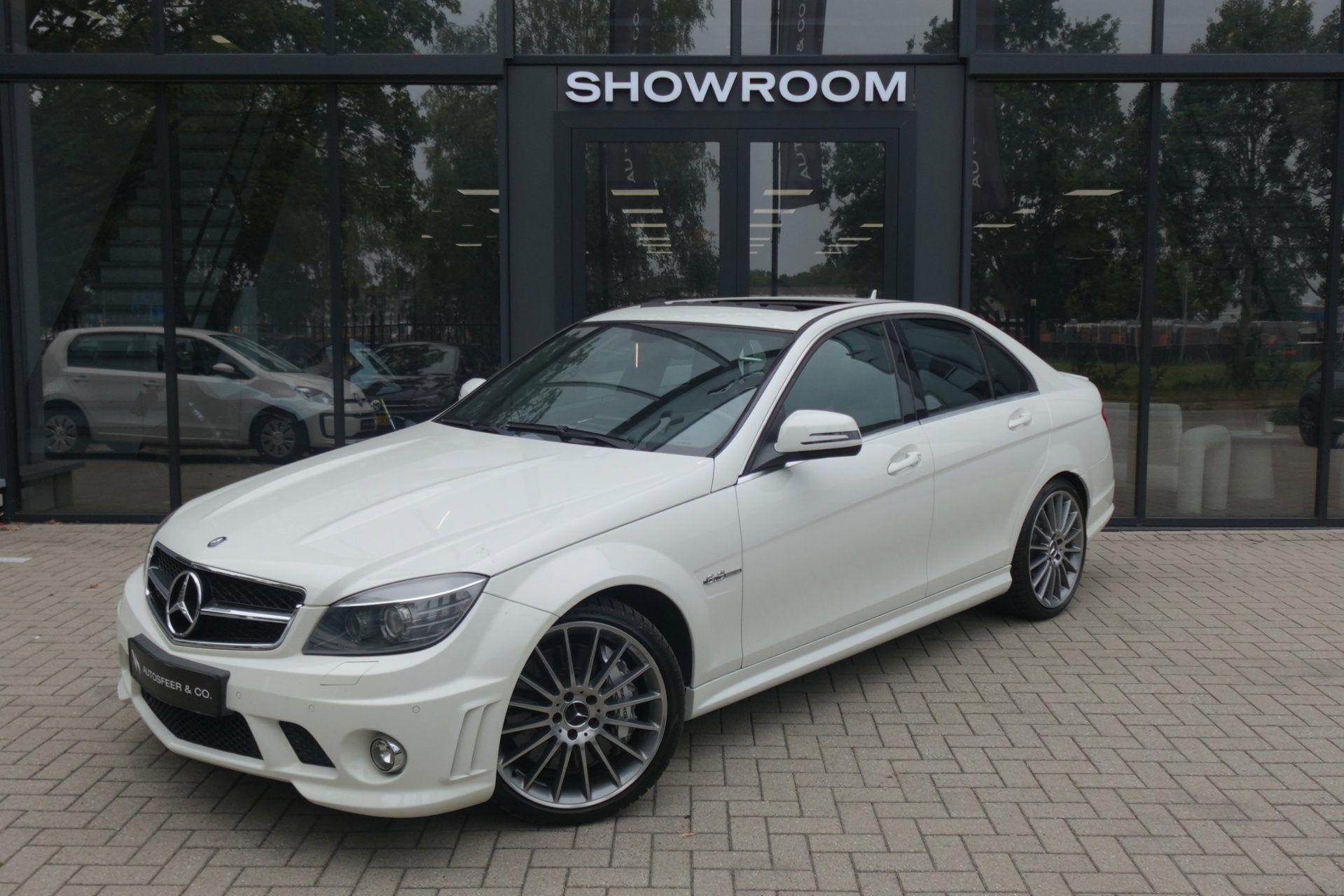 Mercedes-Benz C-klasse C63 AMG PANO NAVI LEDER VOL, Automaat, Achterwielaandrijving, Wit, Leder